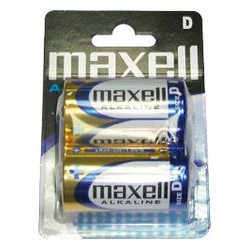 PILAS LR20 D MAXELL LR20-B2 GD 1.5V BLISTER 2 UNIDADES-SX2 PILAS LR20 D MAXELL LR20-B2 GD 1.5V BLISTER 2 UNIDADES